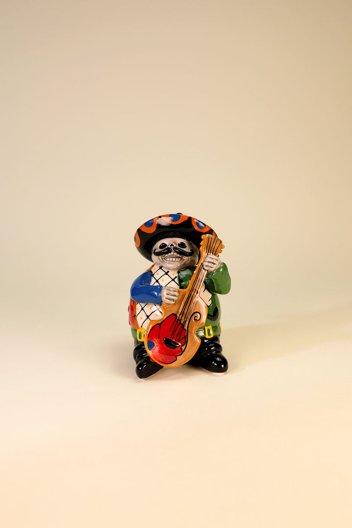 Day of the Dead Mariachi Guitar Figurine