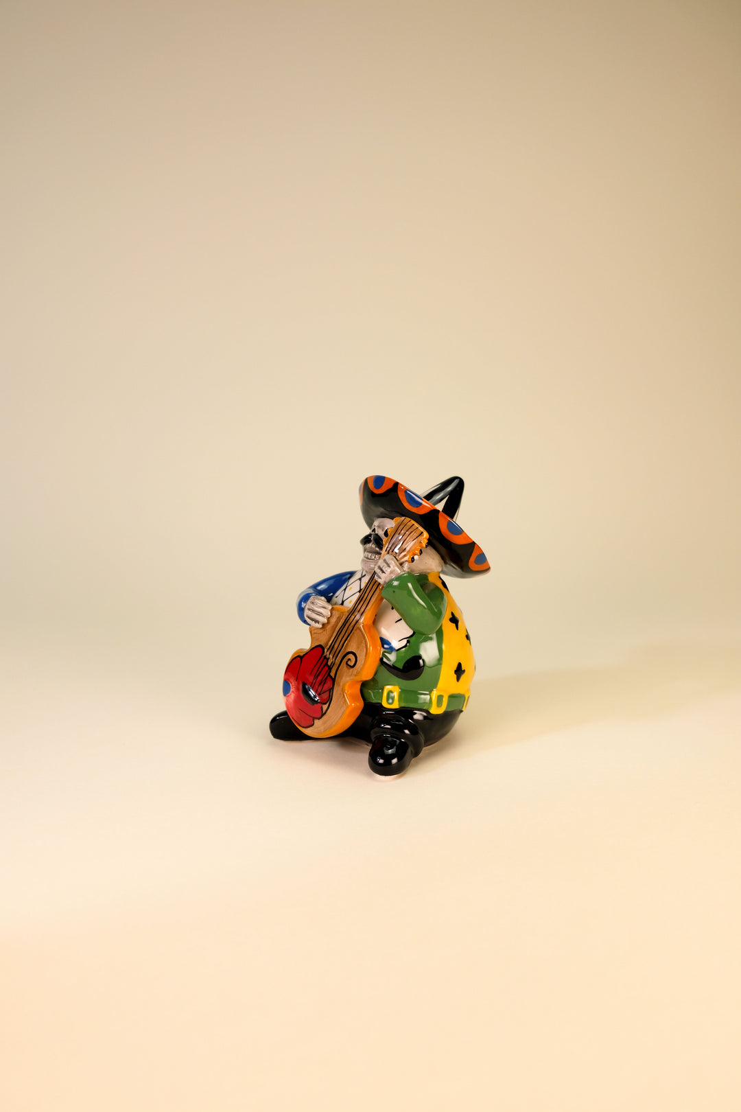 Day of the Dead Mariachi Guitar Figurine