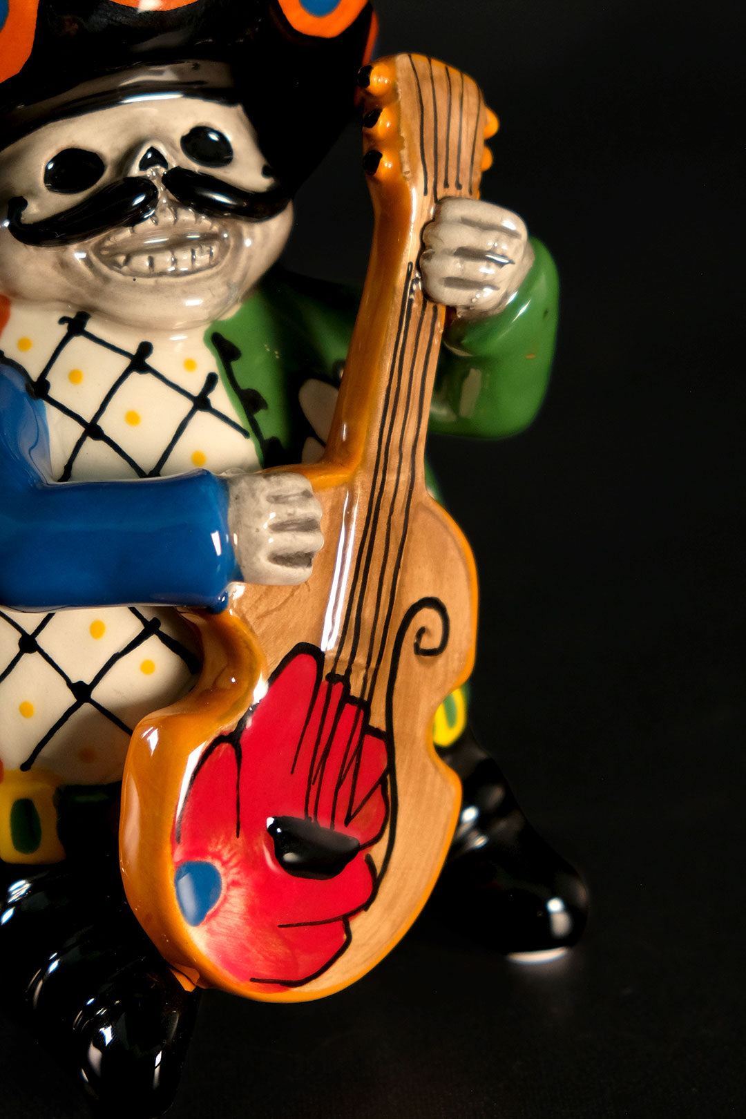 Day of the Dead Mariachi Guitar Figurine