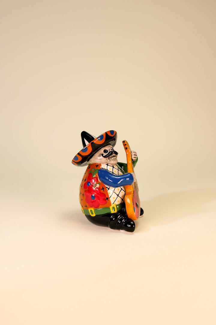 Day of the Dead Mariachi Guitar Figurine
