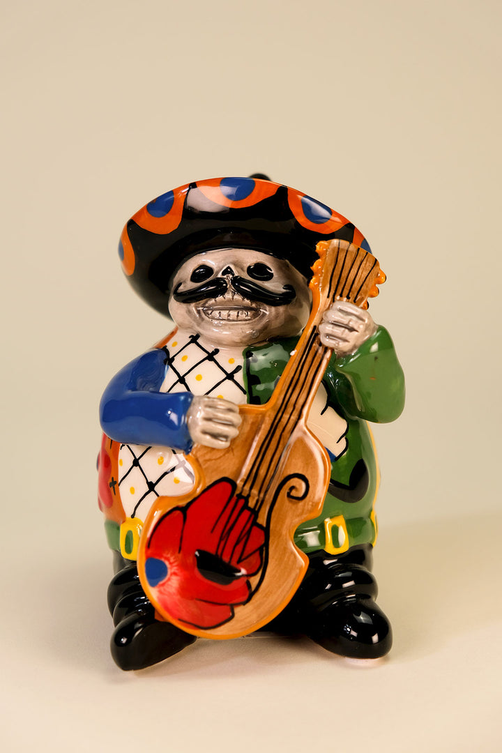 Day of the Dead Mariachi Guitar Figurine