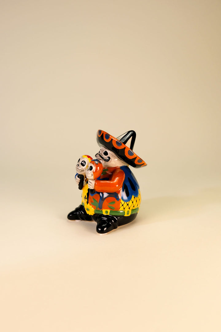 Day of the Dead Mariachi Maracas Figurine