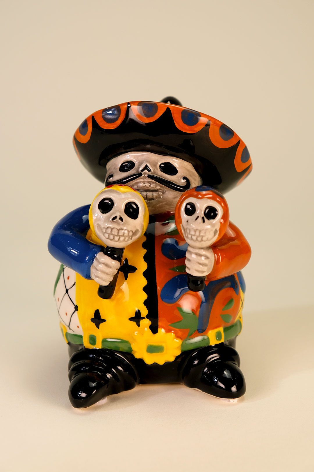 Day of the Dead Mariachi Maracas Figurine
