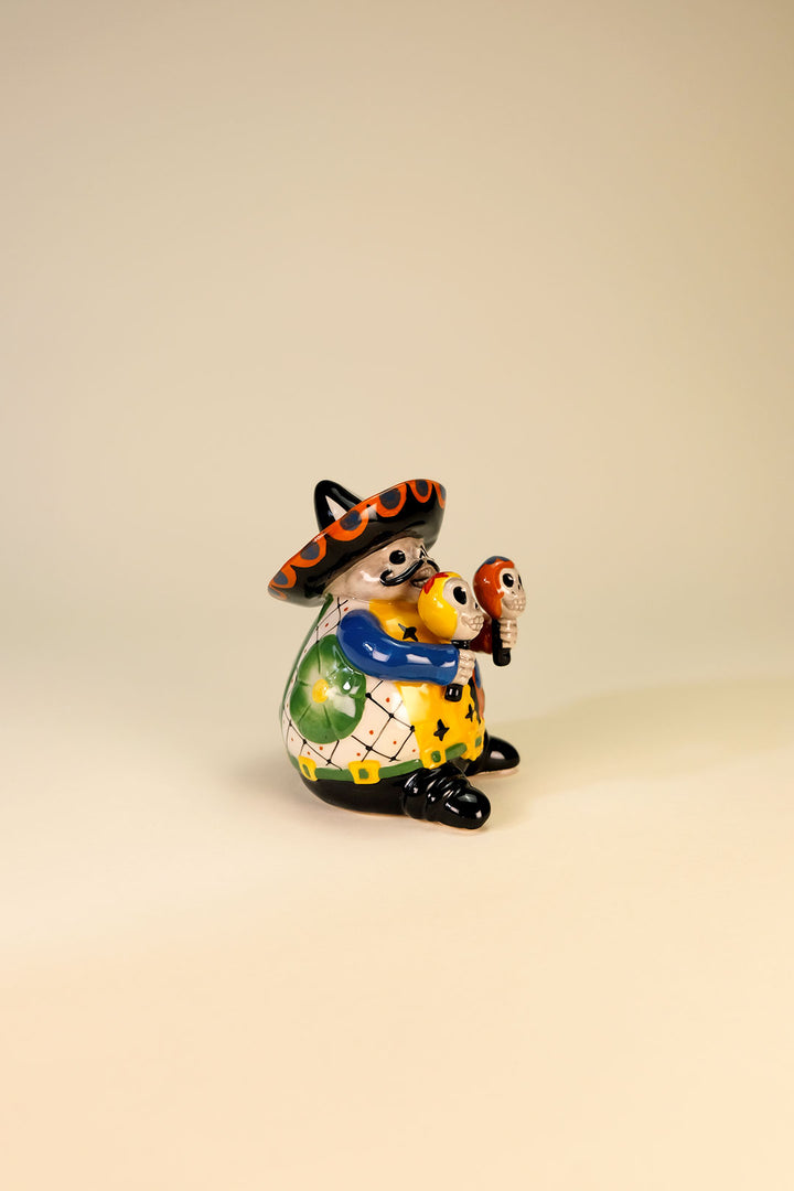 Day of the Dead Mariachi Maracas Figurine