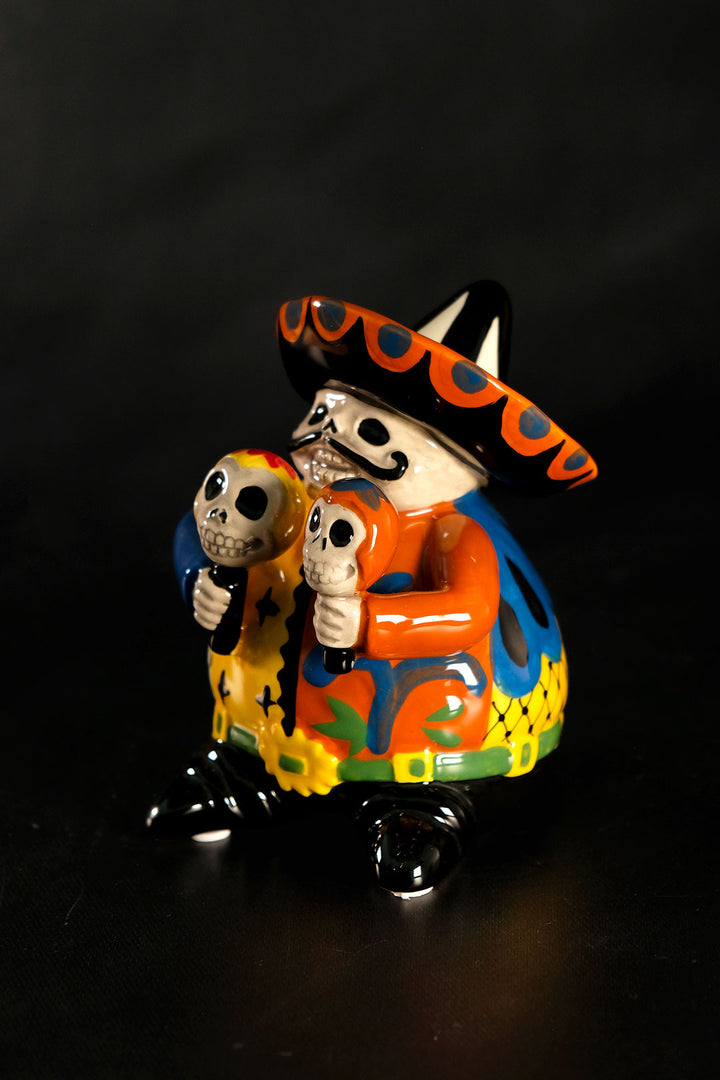 Day of the Dead Mariachi Maracas Figurine