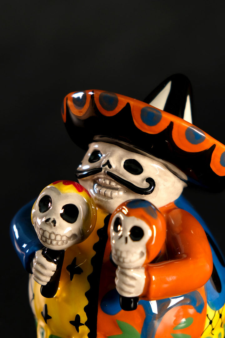 Day of the Dead Mariachi Maracas Figurine