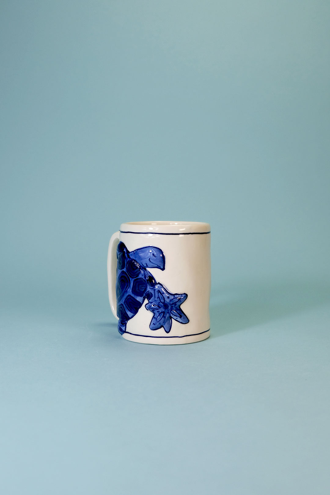 MAGIC SEA TURTLE MUG - COBALT BLUE