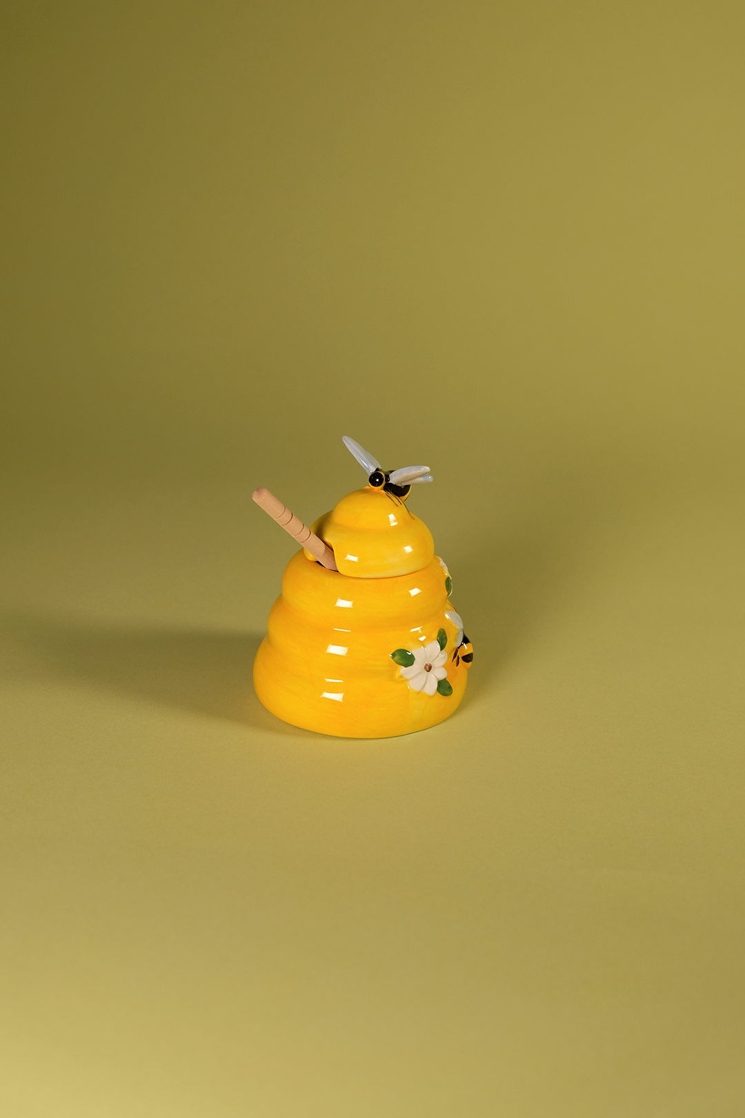 Yellow Hive Honey Pot