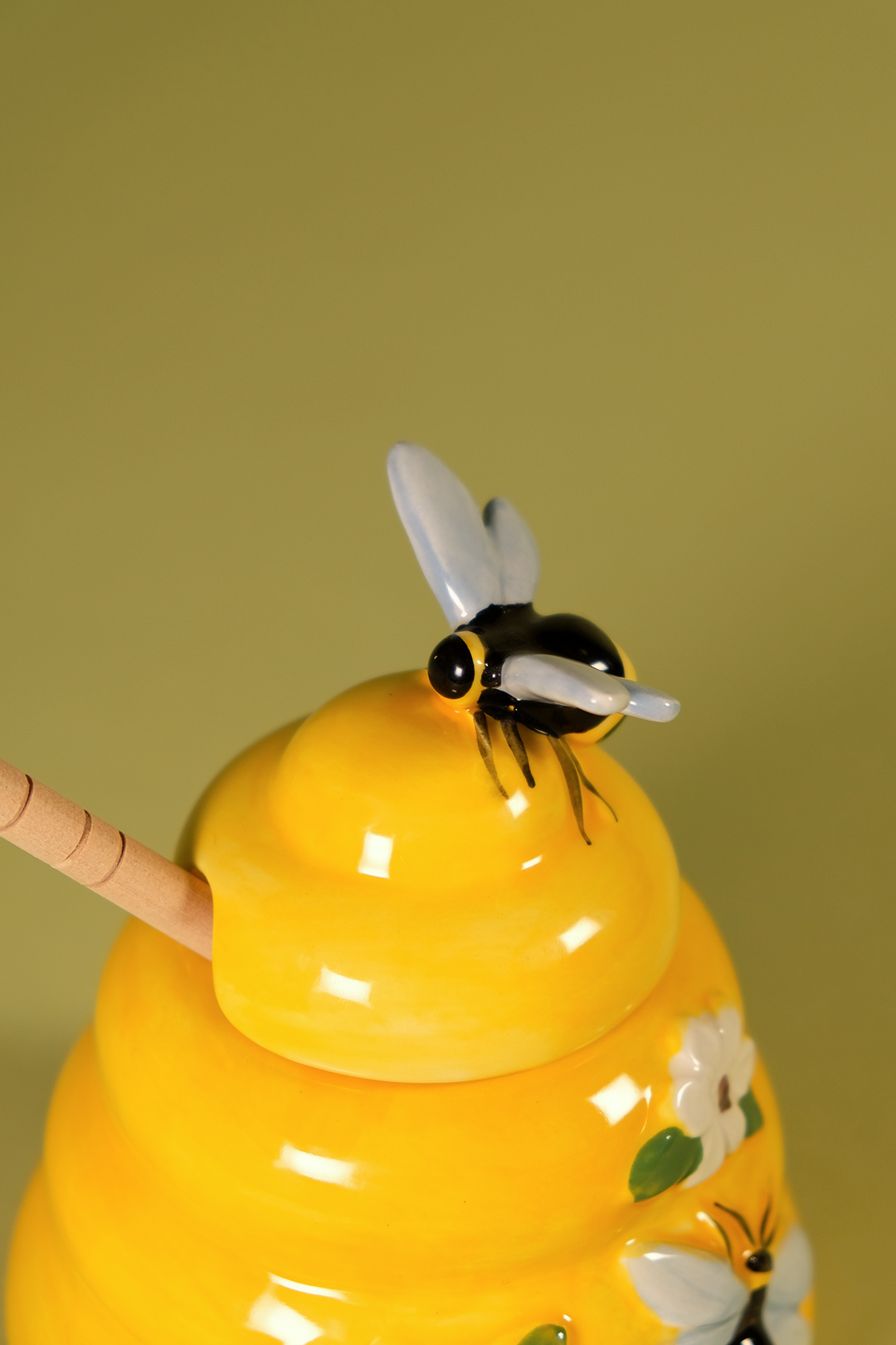 Yellow Hive Honey Pot