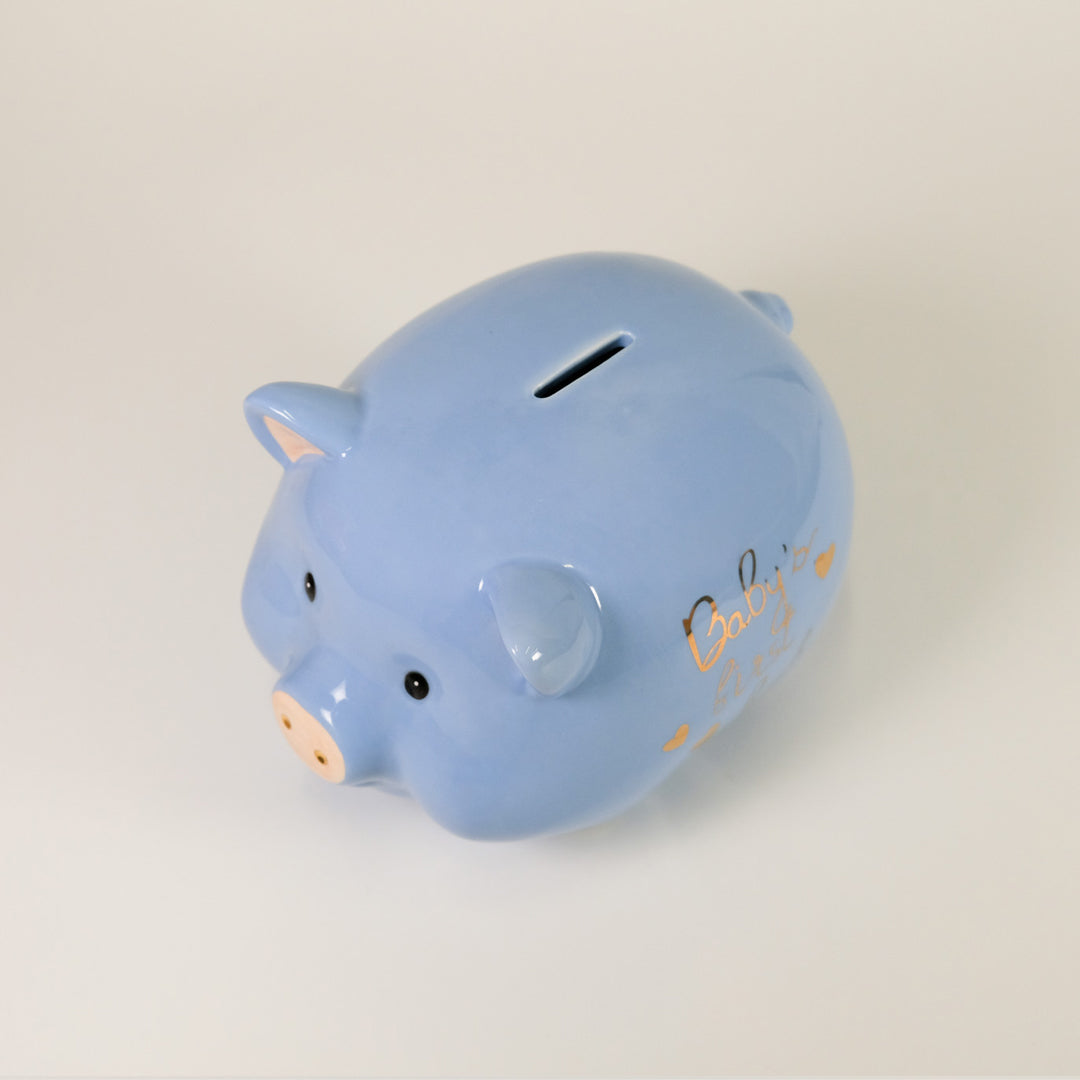 Baby's First Piggy Bank - Blue