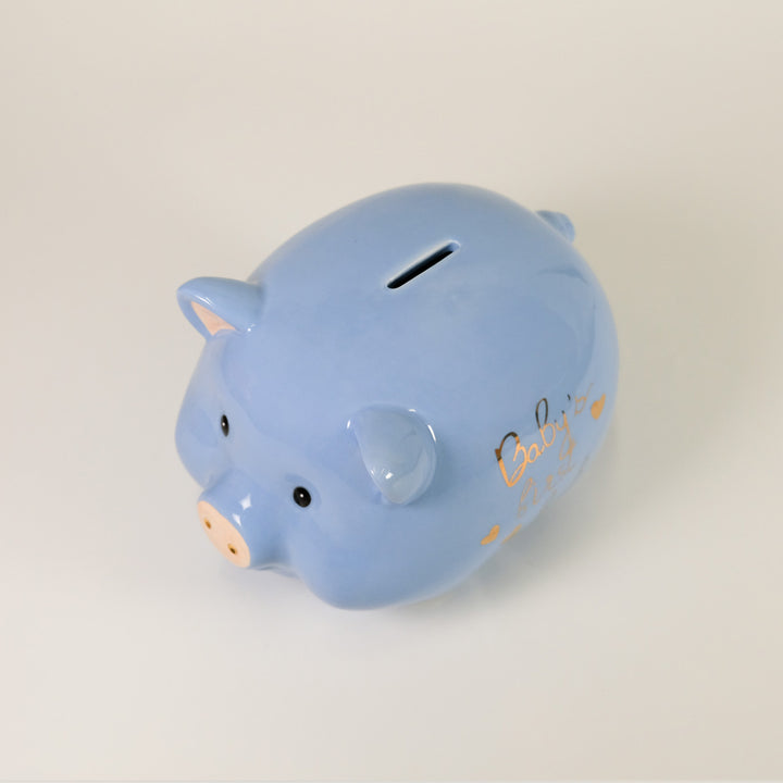 Baby's First Piggy Bank - Blue