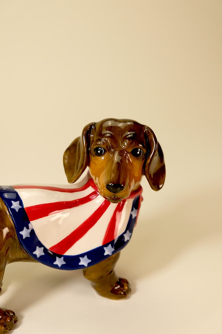 Captain Dachshund Figurine