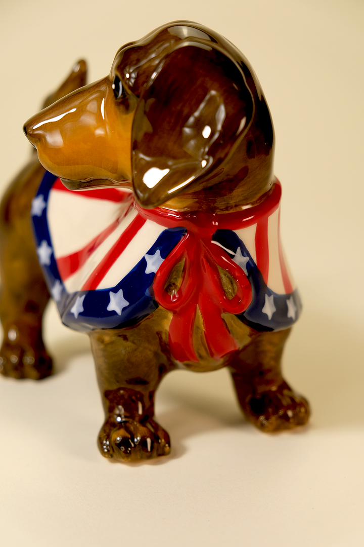 Captain Dachshund Figurine