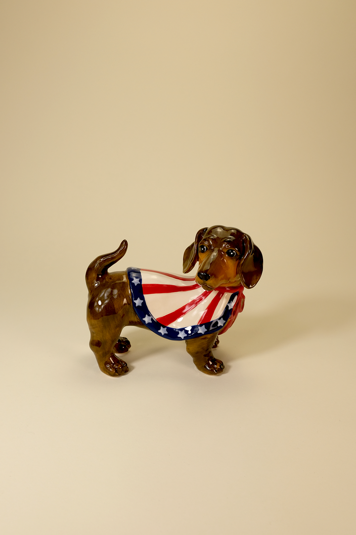 Captain Dachshund Figurine