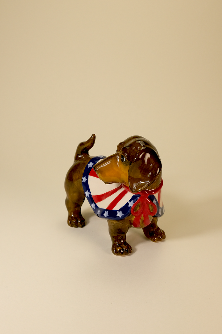Captain Dachshund Figurine