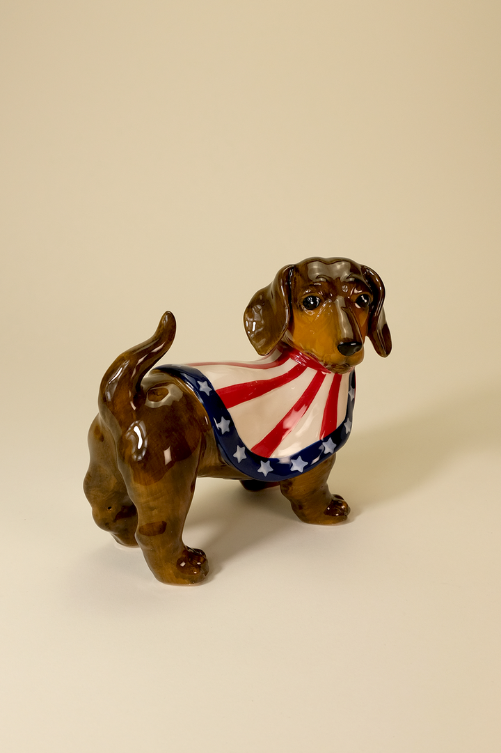 Captain Dachshund Figurine