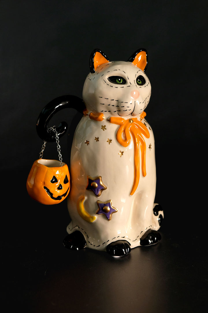 Ghost Cat Tealight Holder