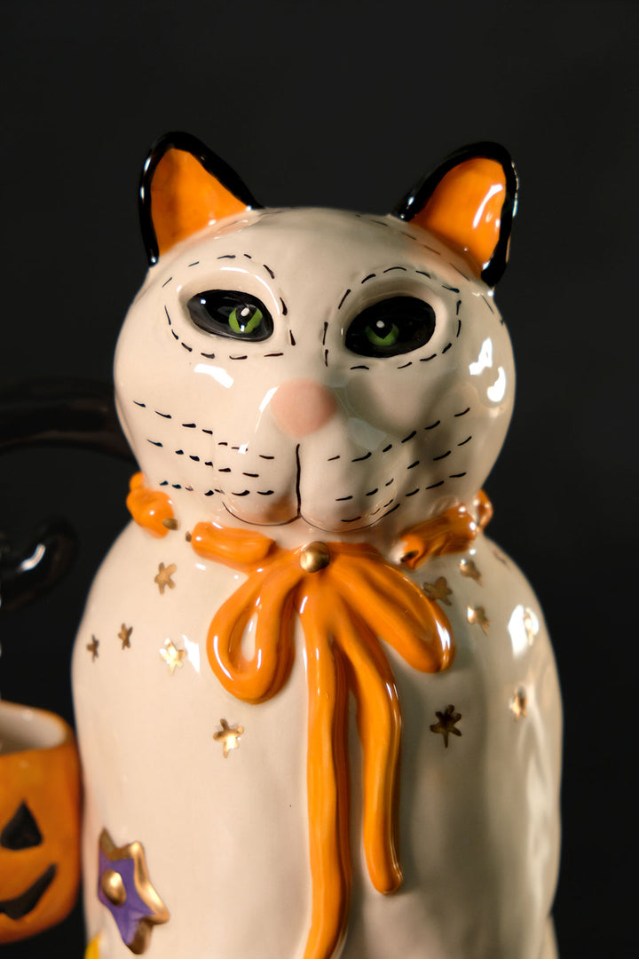 Ghost Cat Tealight Holder