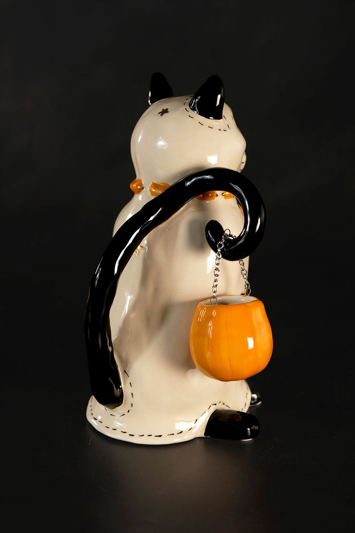 Ghost Cat Tealight Holder