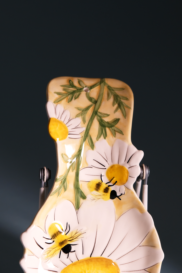 Flower and Honey Bee Spoon Rest