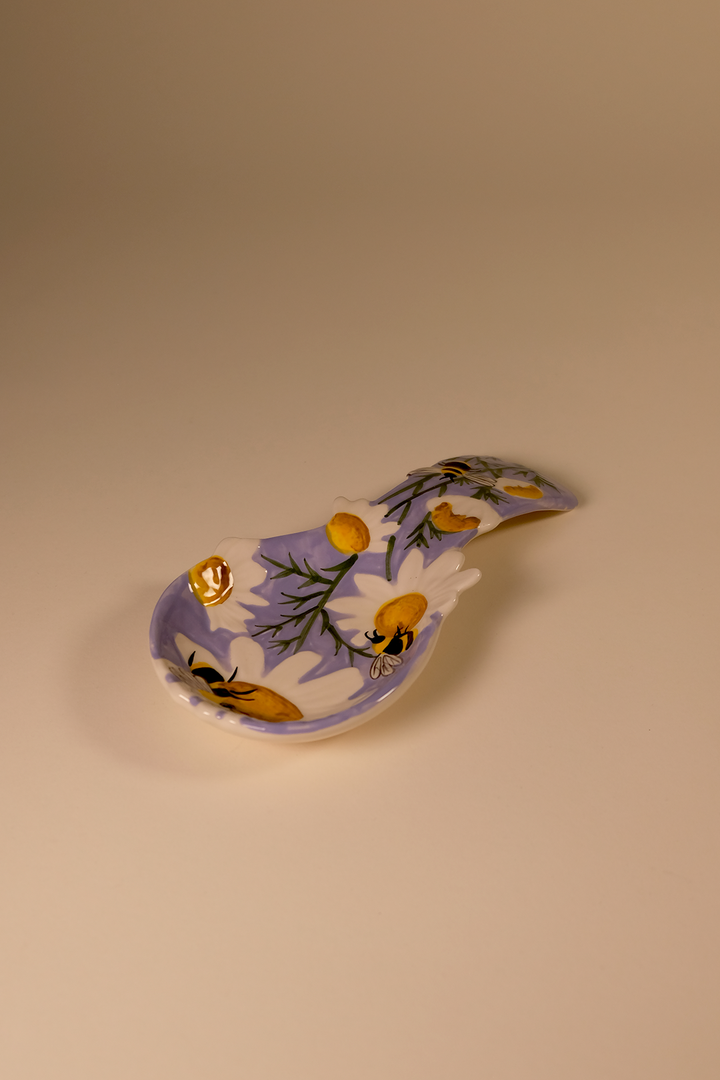 Lavender and Honey Bee Spoon Rest