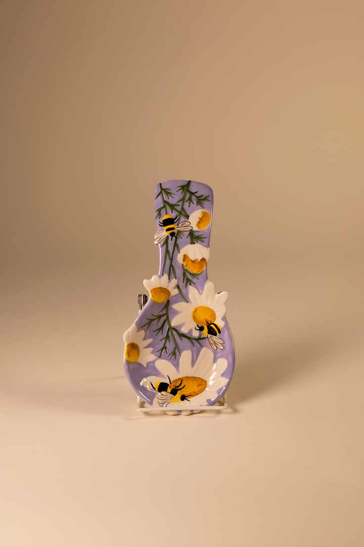 Lavender and Honey Bee Spoon Rest