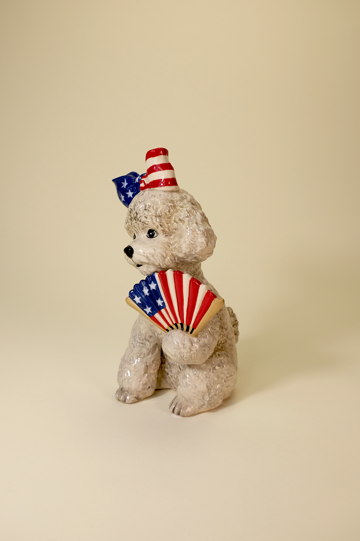 Patriotic Pup Figurine