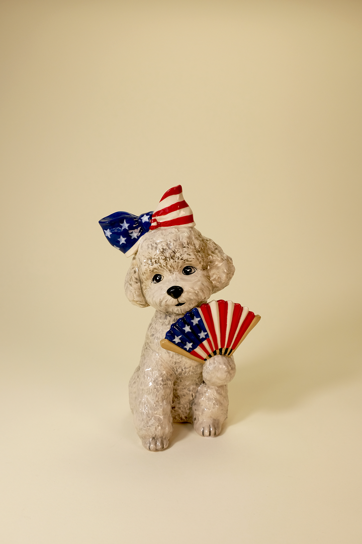 Patriotic Pup Figurine