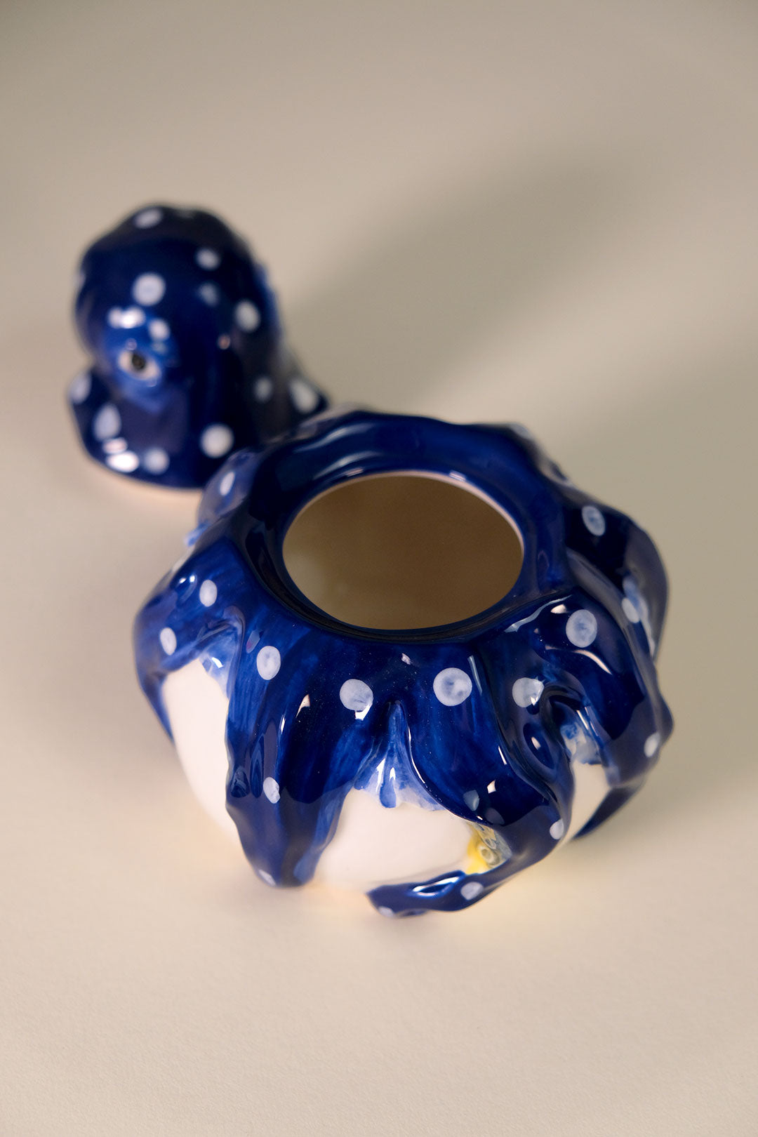Blue Octopus Sugar & Creamer Set