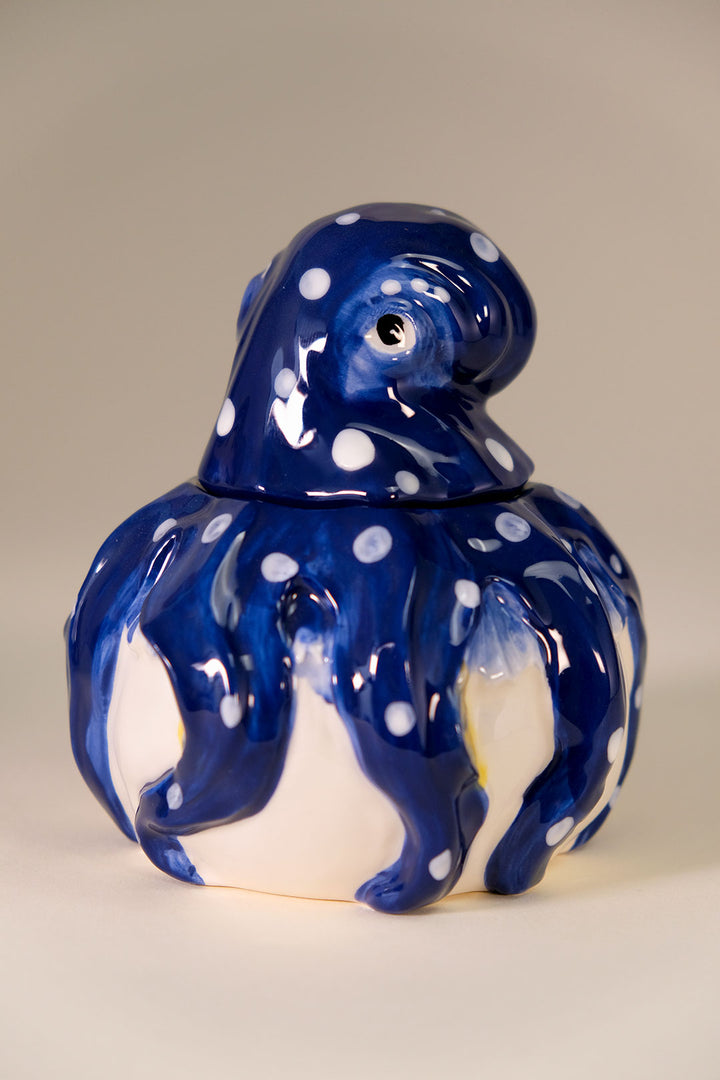 Blue Octopus Sugar & Creamer Set
