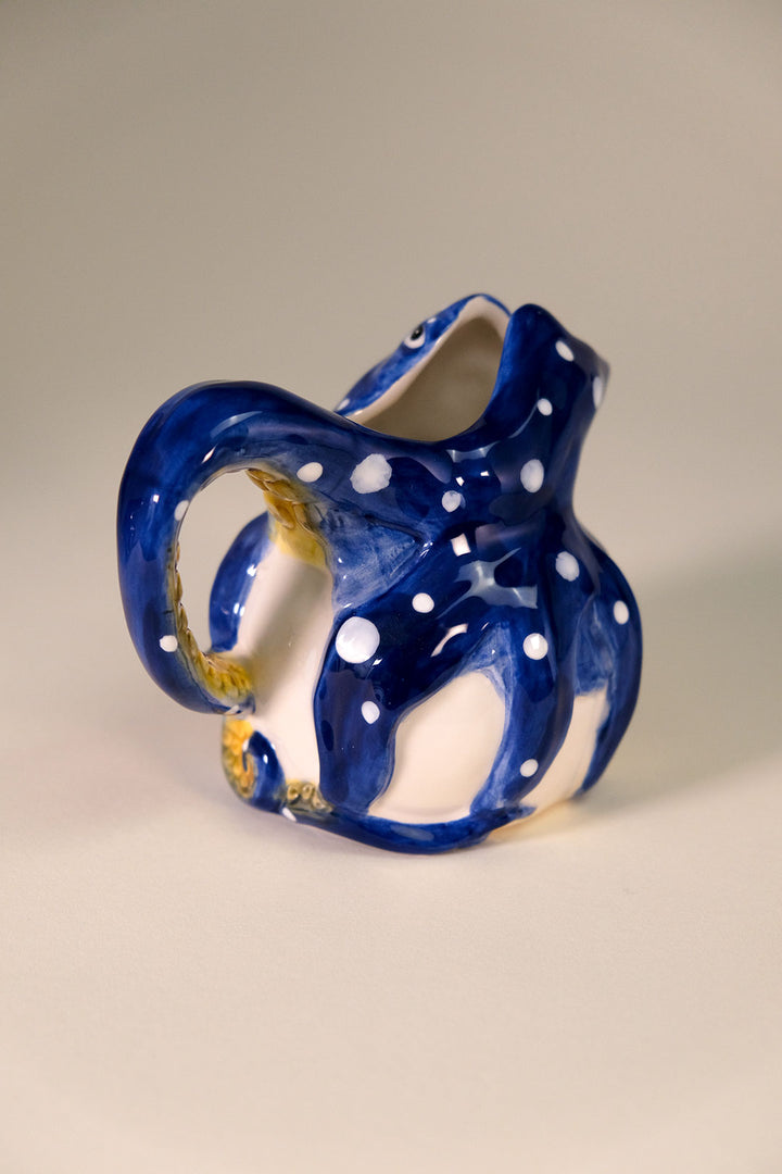 Blue Octopus Sugar & Creamer Set