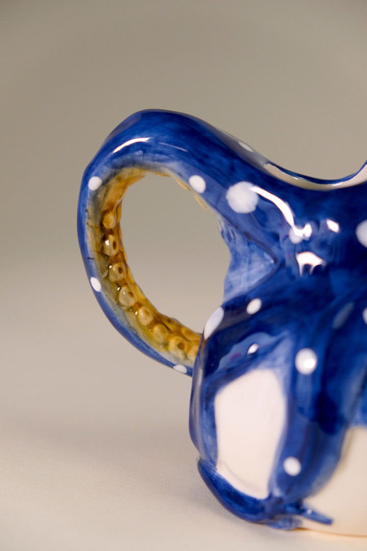 Blue Octopus Sugar & Creamer Set