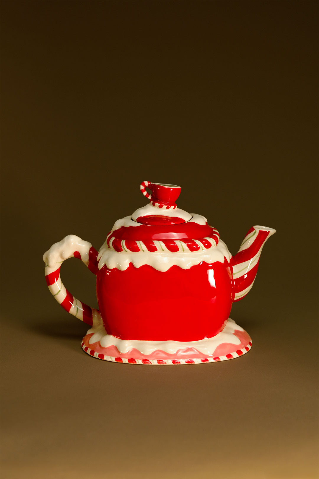Candy Cane Teashop Teapot