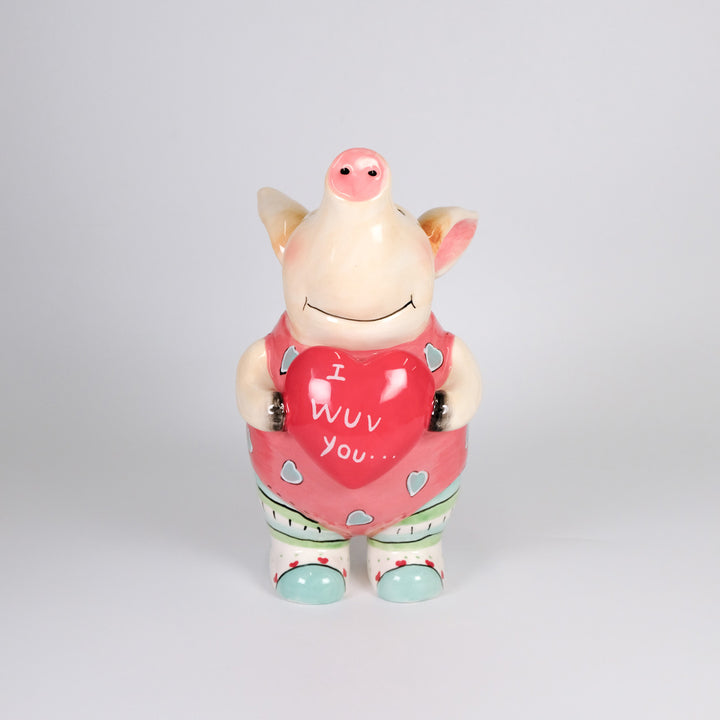 I Wuv You Piglet Figurine