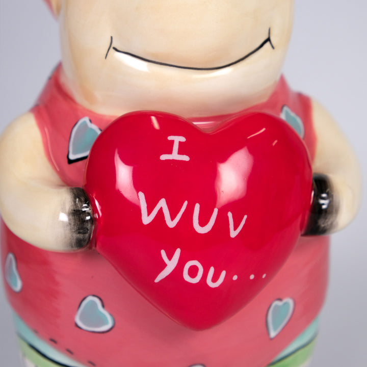 I Wuv You Piglet Figurine