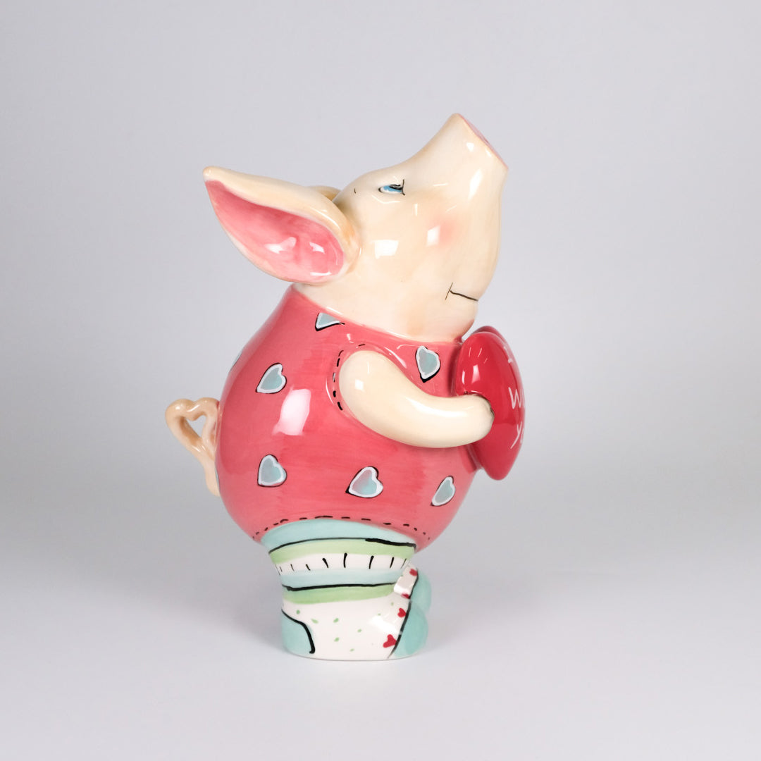 I Wuv You Piglet Figurine