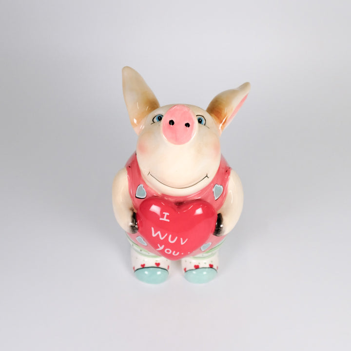 I Wuv You Piglet Figurine