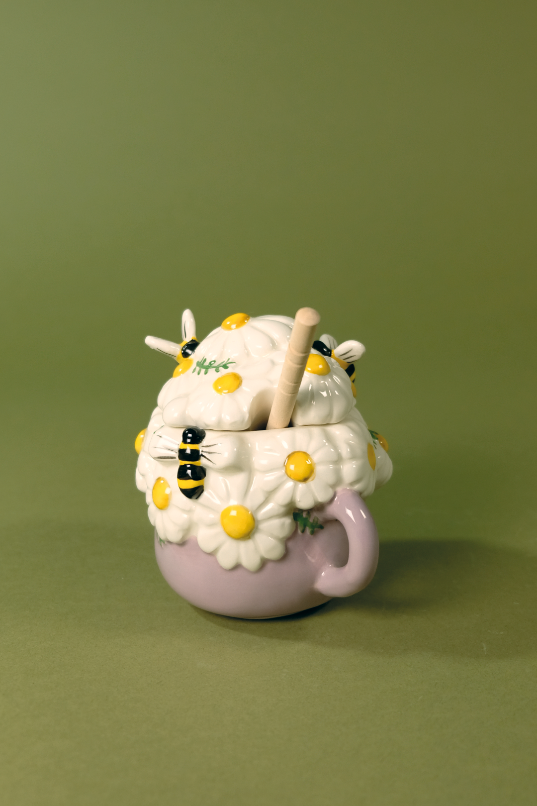 Daisy and Bee Honey Pot