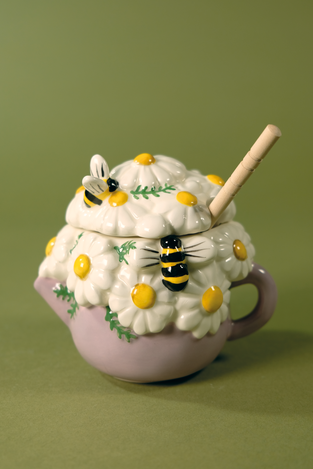 Daisy and Bee Honey Pot