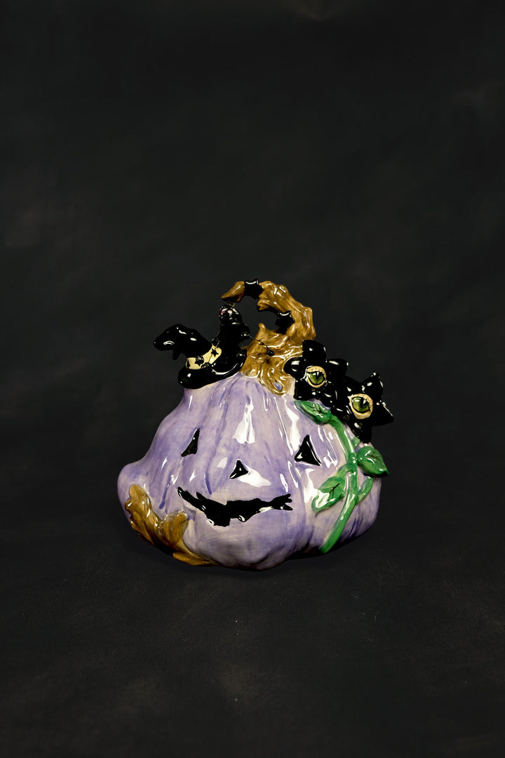 Purple Pumpkin Decor