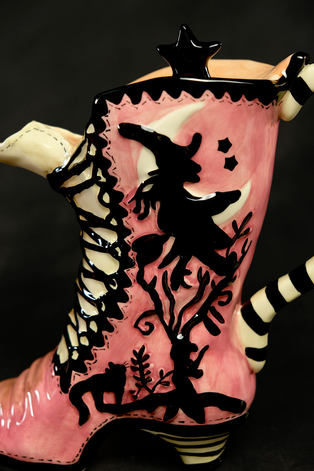 High Heel Witch's Boot Teapot