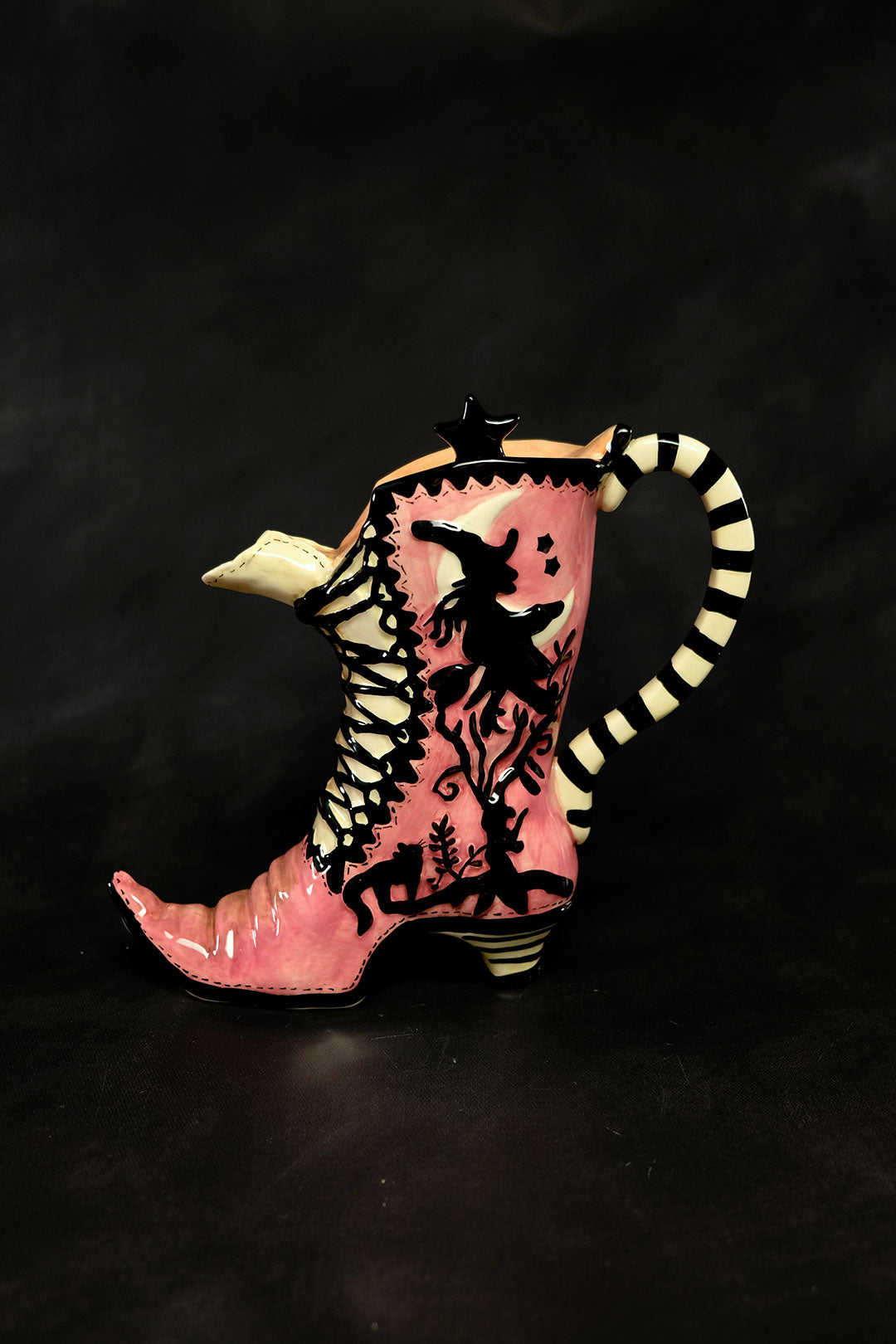 High Heel Witch's Boot Teapot