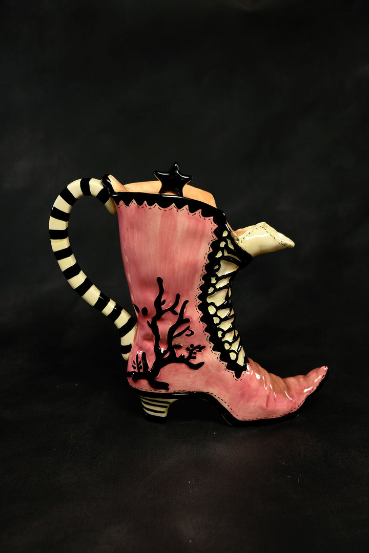 High Heel Witch's Boot Teapot