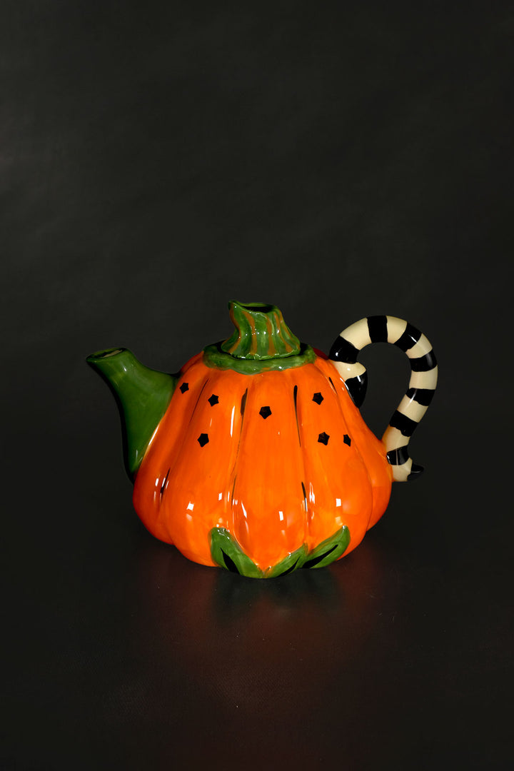 Orange Pumpkin Teapot