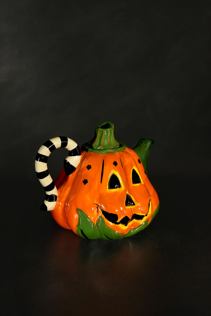 Orange Pumpkin Teapot