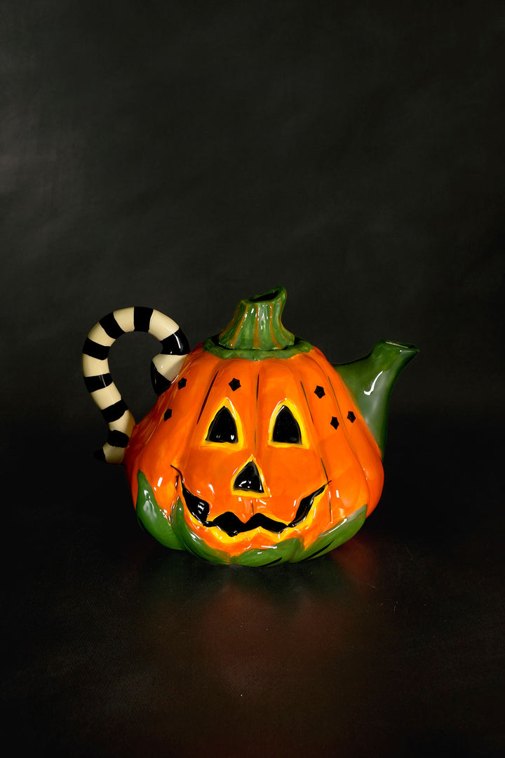 Orange Pumpkin Teapot