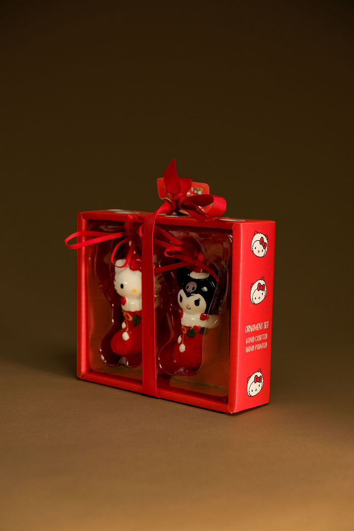 Hello Kitty and Kuromi Holiday Ornament Gift Set