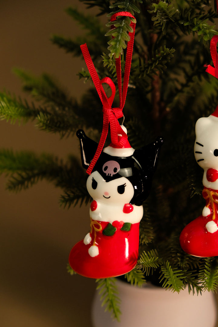 Hello Kitty and Kuromi Holiday Ornament Gift Set