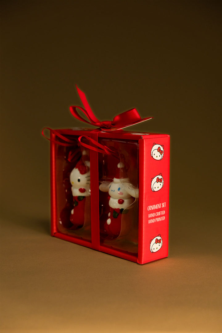 Hello Kitty and Cinnamoroll Holiday Ornament Gift Set