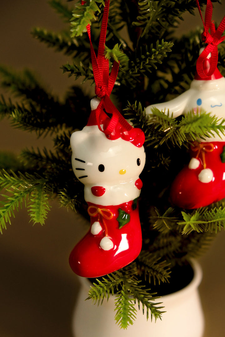 Hello Kitty and Cinnamoroll Holiday Ornament Gift Set
